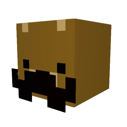 AtlasMX Minecraft avatar head, 3D render