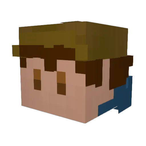 AtlasOFC Minecraft avatar head, 3D render