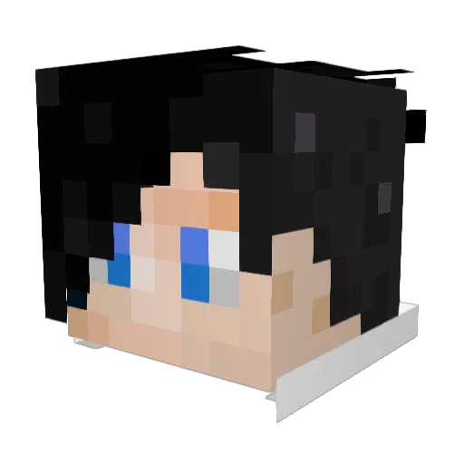Atlas_1031 Minecraft avatar head, 3D render