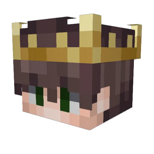 Atlas_Garden Minecraft avatar head, 3D render