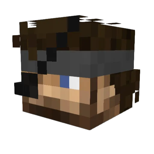 Atlas_Snake Minecraft avatar head, 3D render