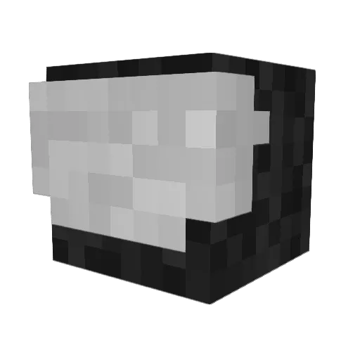 Atlastdea Minecraft avatar head, 3D render