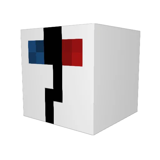 Atlasw0w Minecraft avatar head, 3D render