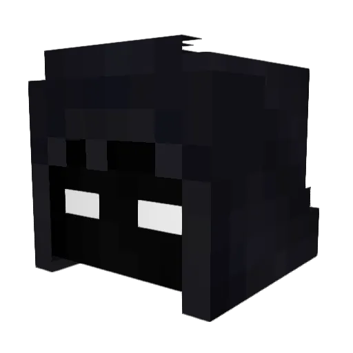 Atlazsss Minecraft avatar head, 3D render