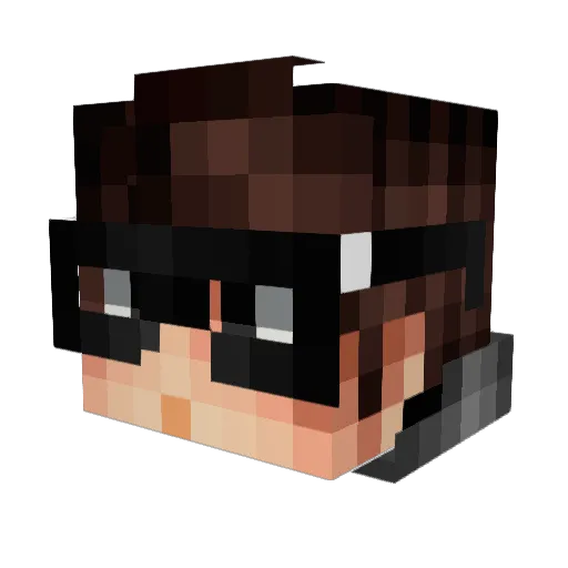 Atlazzzzzzz Minecraft avatar head, 3D render