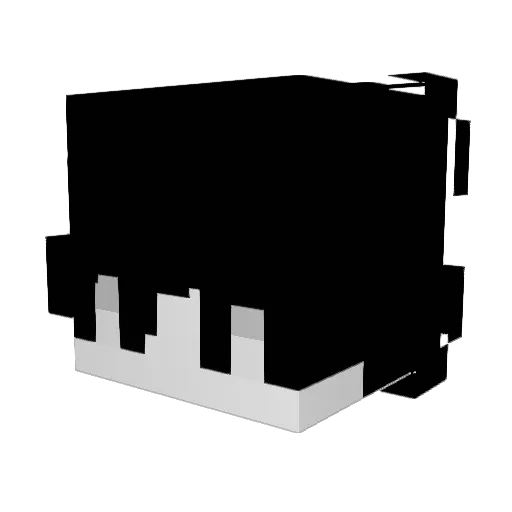 Atlentle_Yan Minecraft avatar head, 3D render