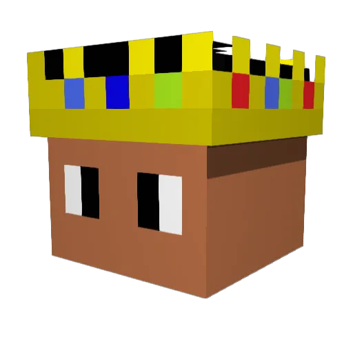 Atleta_ Minecraft avatar head, 3D render