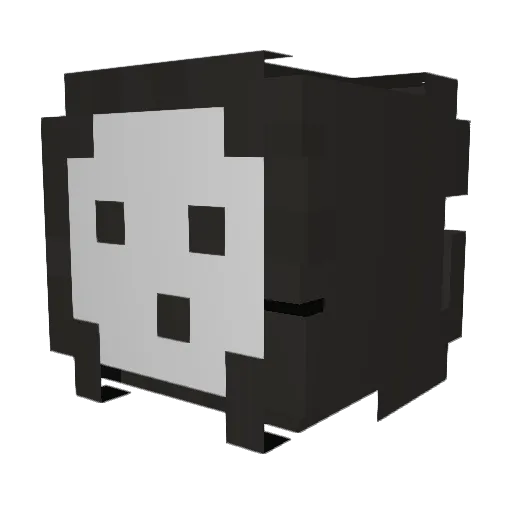 Atloo Minecraft avatar head, 3D render