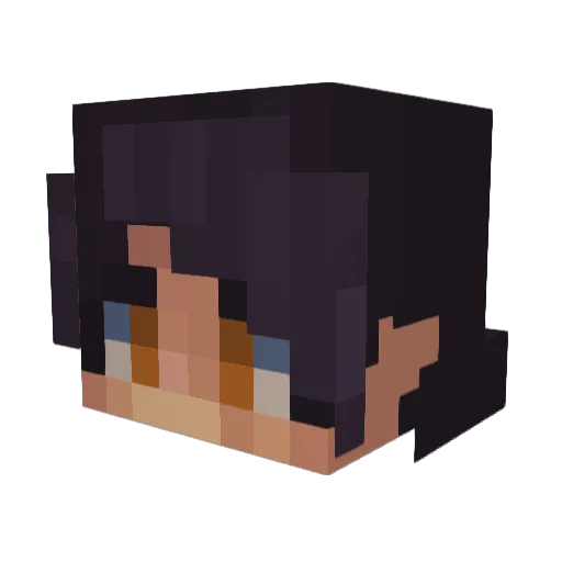 Atlowe Minecraft avatar head, 3D render