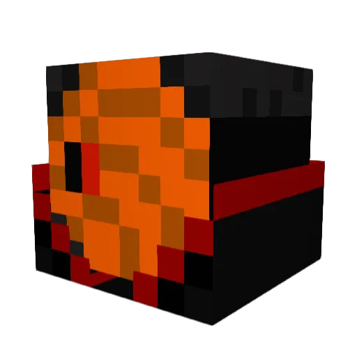 Atm0sss Minecraft avatar head, 3D render