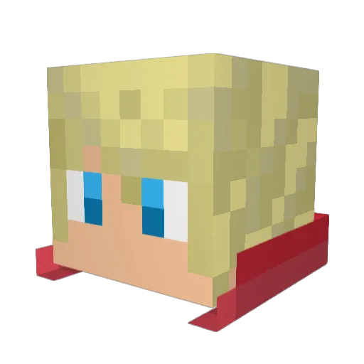 AtmaDragon Minecraft avatar head, 3D render