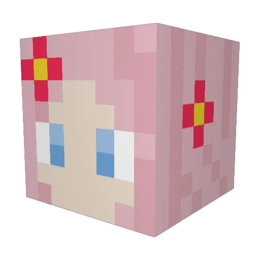 Atmerus Minecraft avatar head, 3D render