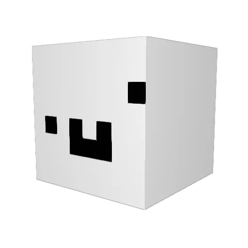 AtoMinko Minecraft avatar head, 3D render