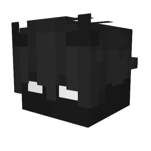 Atoceri Minecraft avatar head, 3D render