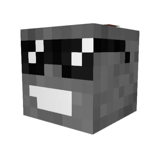 Atom1022 Minecraft avatar head, 3D render