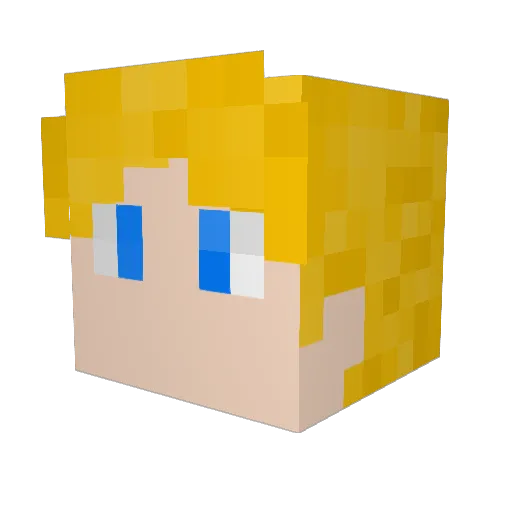 Atom1cSean Minecraft avatar head, 3D render
