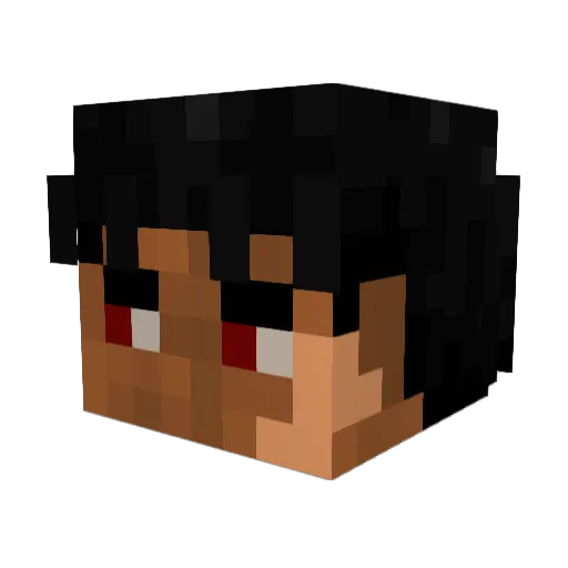 Atom1kta3 Minecraft avatar head, 3D render