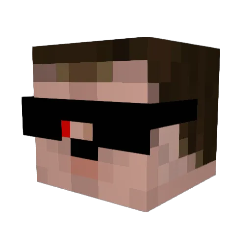 AtomCorp Minecraft avatar head, 3D render