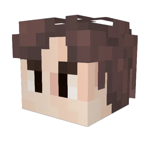 AtomOfNitrogen Minecraft avatar head, 3D render