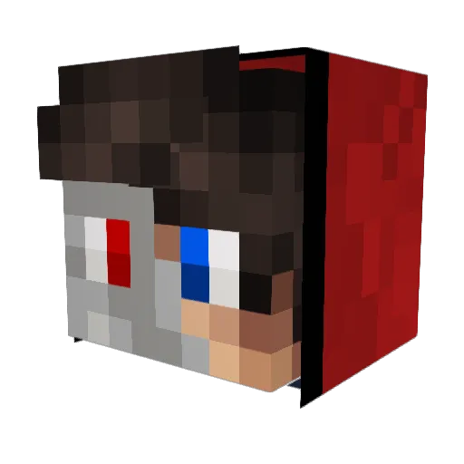 Atom_Ereezy Minecraft avatar head, 3D render