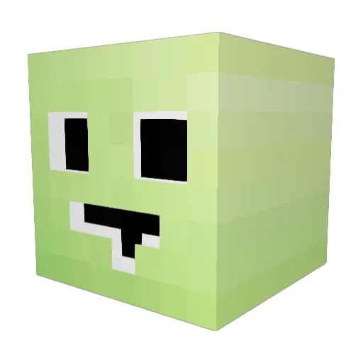 Atomhj Minecraft avatar head, 3D render