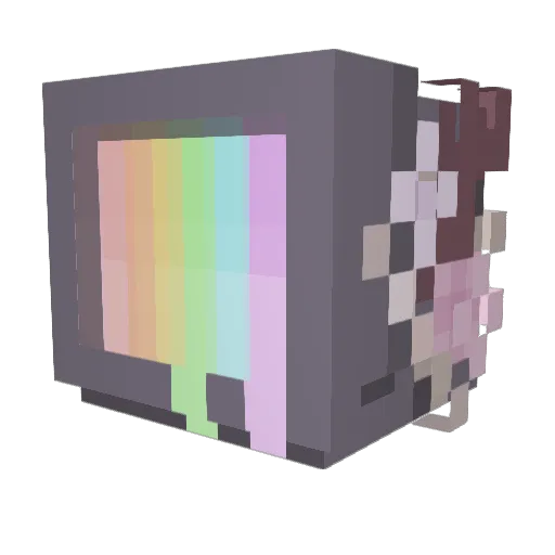 Atomi0522 Minecraft avatar head, 3D render