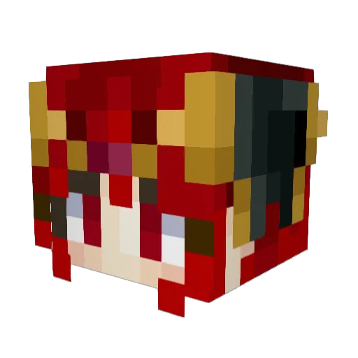 AtomicBaconBits Minecraft avatar head, 3D render