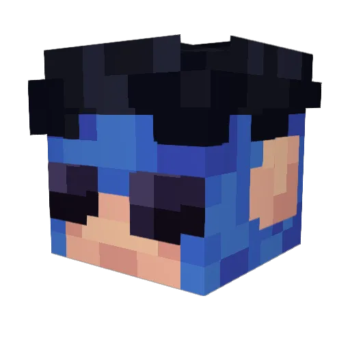 AtomicBlastoid3 Minecraft avatar head, 3D render