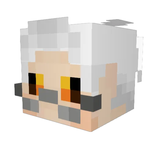 AtomicBomb Minecraft avatar head, 3D render