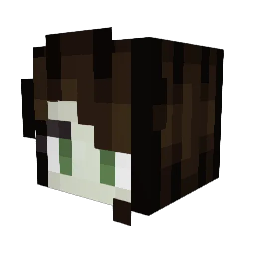 AtomicCatacombs Minecraft avatar head, 3D render