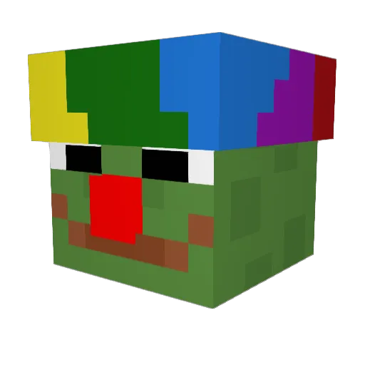 AtomicChicken7 Minecraft avatar head, 3D render