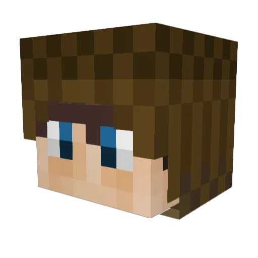 AtomicDynomite Minecraft avatar head, 3D render