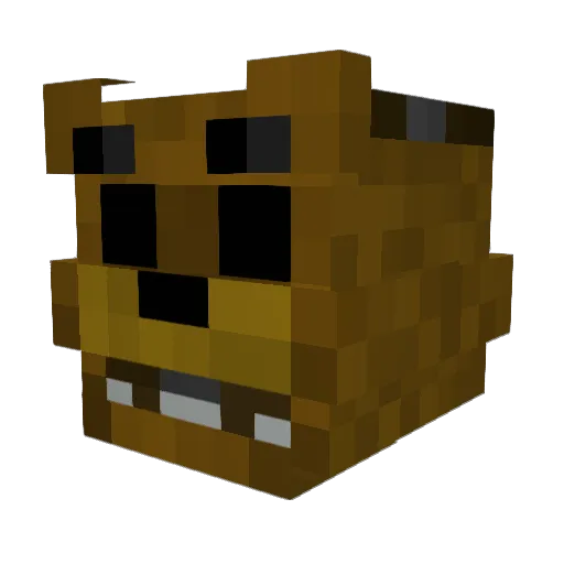 AtomicEel Minecraft avatar head, 3D render