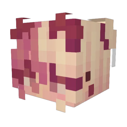 AtomicHeartC Minecraft avatar head, 3D render