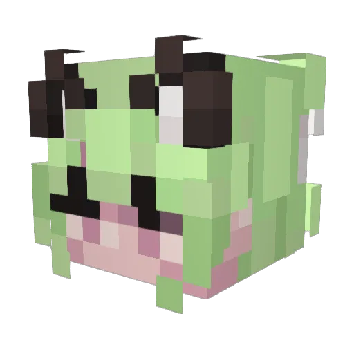 AtomicJuju Minecraft avatar head, 3D render
