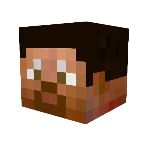 AtomicLemons Minecraft avatar head, 3D render