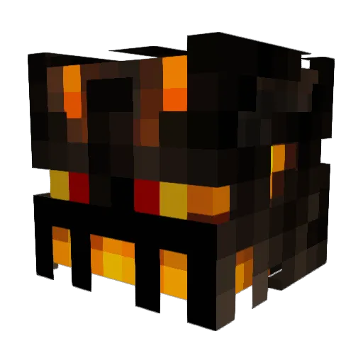 AtomicMonkeybutt Minecraft avatar head, 3D render