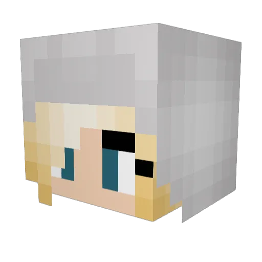 AtomicMoon Minecraft avatar head, 3D render