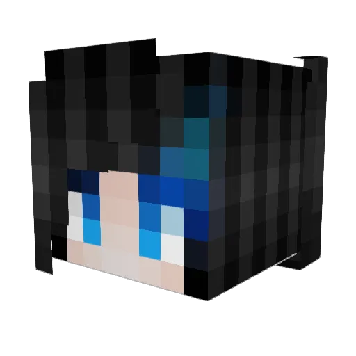 AtomicNumber Minecraft avatar head, 3D render