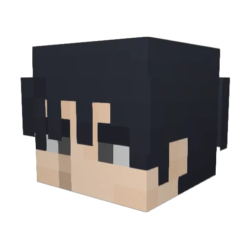AtomicR2126 Minecraft avatar head, 3D render