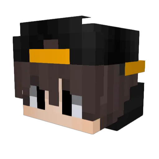AtomicRubicasa97 Minecraft avatar head, 3D render
