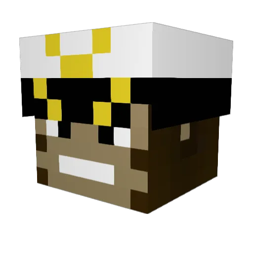 AtomicVoid Minecraft avatar head, 3D render