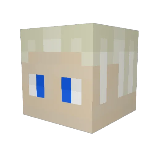 Atomic_Era Minecraft avatar head, 3D render