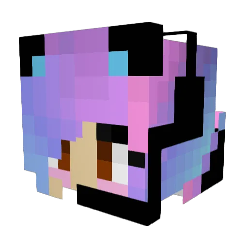 Atomic_Phoenix13 Minecraft avatar head, 3D render