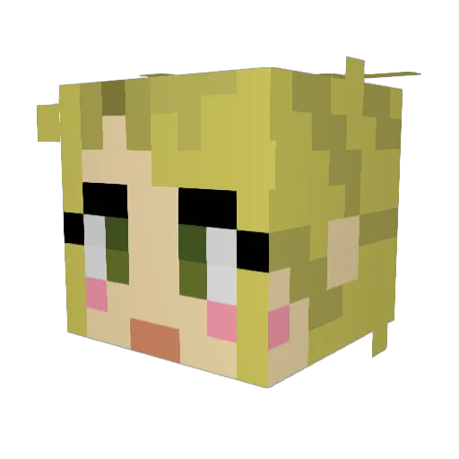 Atomic_Shart Minecraft avatar head, 3D render