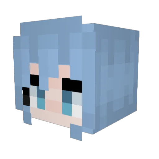 Atomica_Prime Minecraft avatar head, 3D render