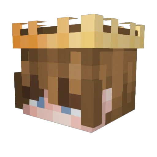 AtomiczHD Minecraft avatar head, 3D render