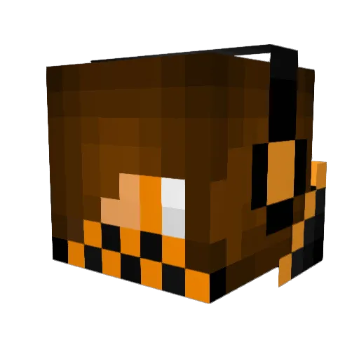 AtomiikRiizing Minecraft avatar head, 3D render