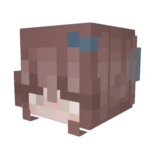 Atomikku100 Minecraft avatar head, 3D render