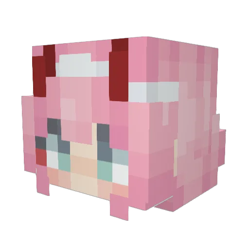 Atomix159 Minecraft avatar head, 3D render